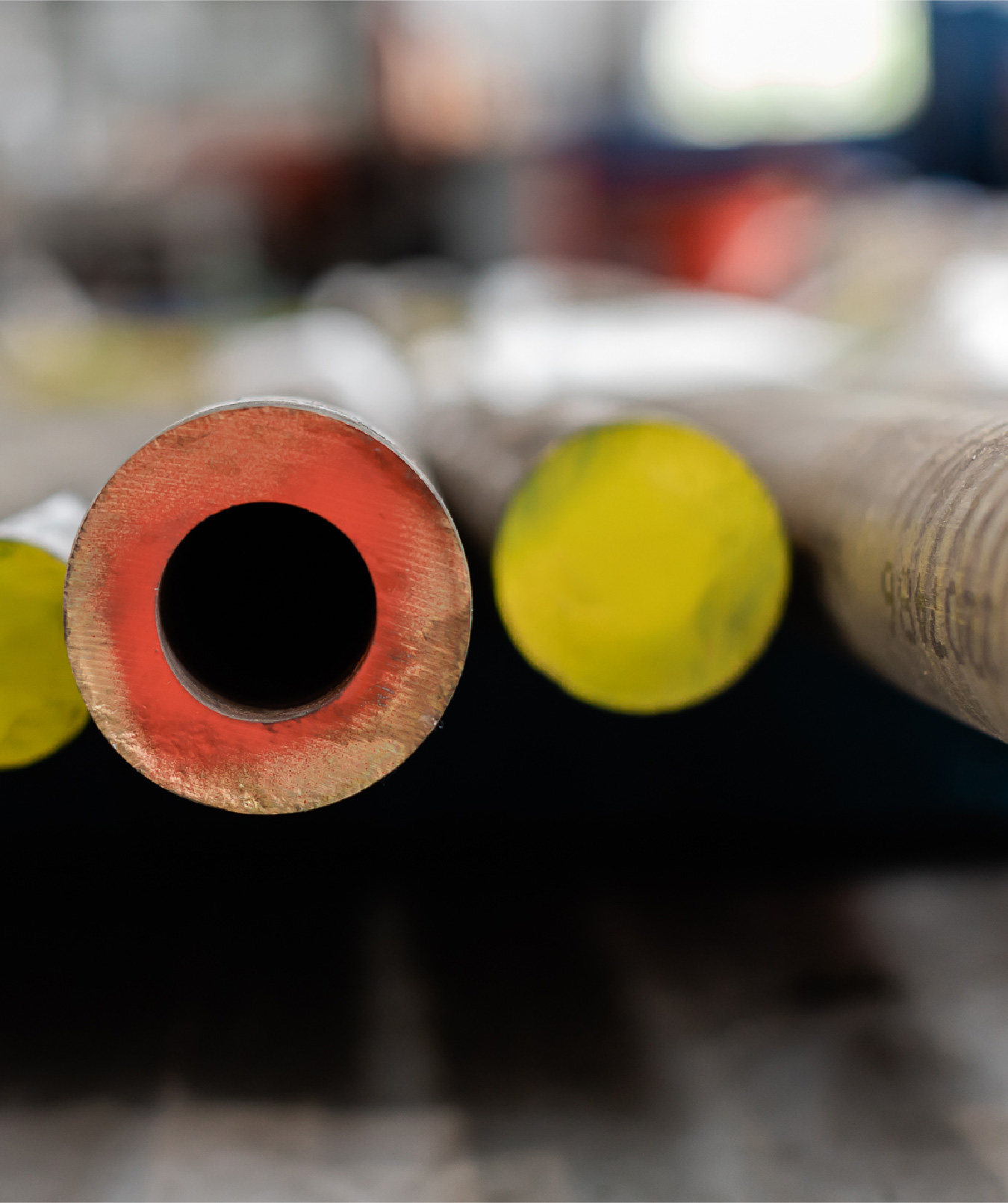 Fotografia de varão redondo de uma liga não ferrosa